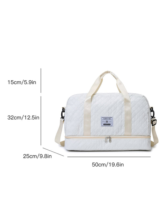 Multi-Functional Crossbody Gym Bag - vue détaillée des compartiments