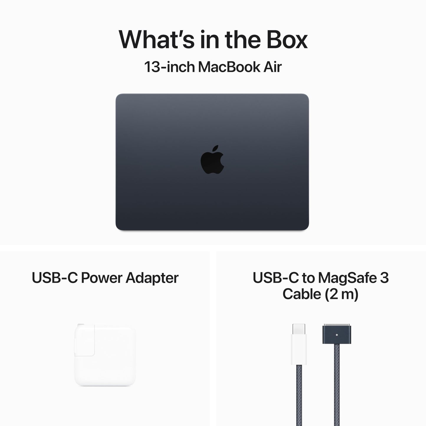 Apple 2024 MacBook Air with Apple M3 Chip, 13-inch, 16GB RAM, 512GB SSD Storage Midnight (Renewed)