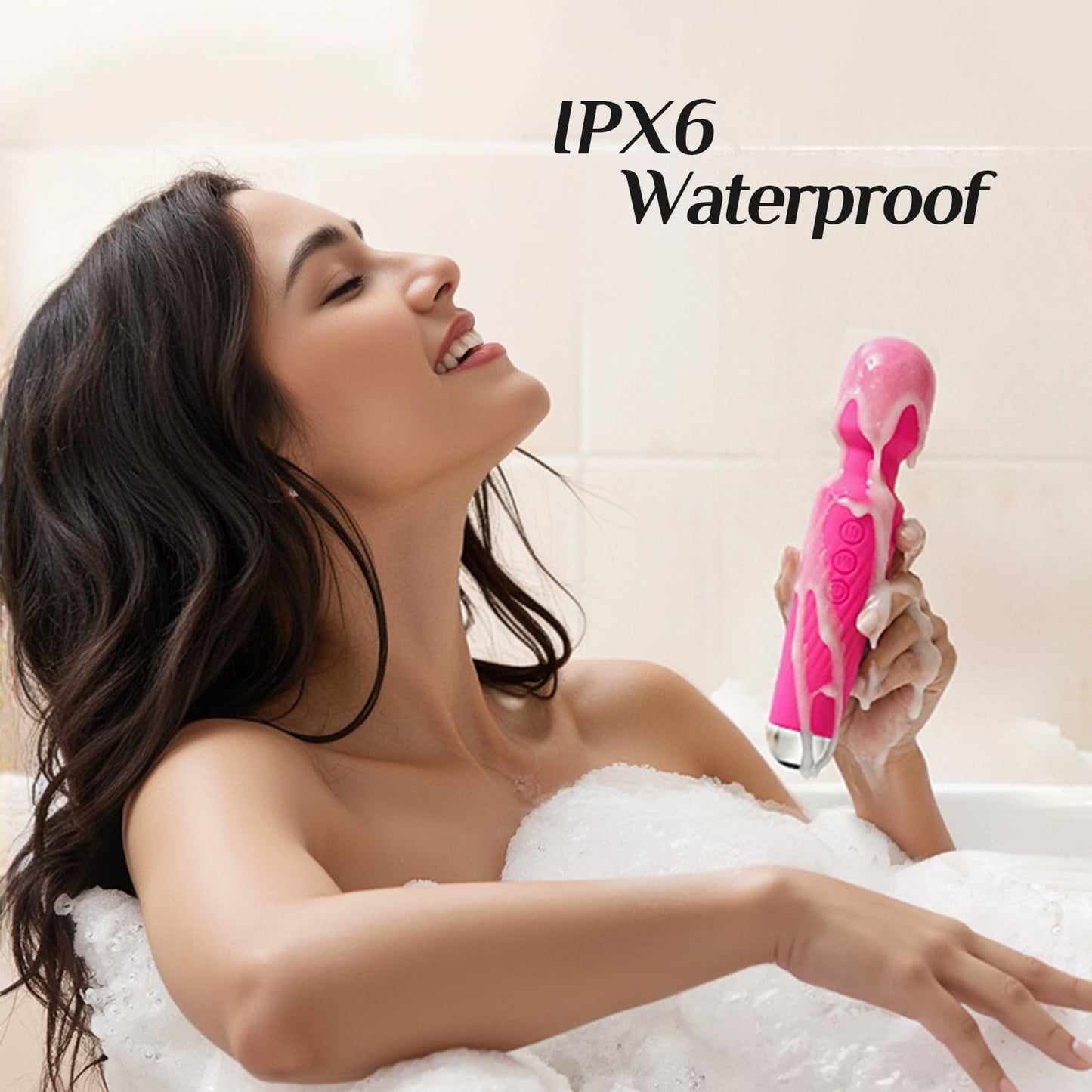 Vibrator Wand Vibrators | Sex Toys Vibrator Dildo for Women | Adult Toys with 20 Patterns & 8 Speeds, USB Rechargeable Vibrating Clitoral Stimulator Sex Toy | Gifts for Women (Rose)