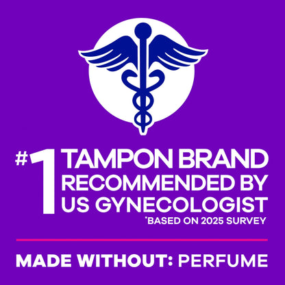 Tampax Radiant Tampons for Women, with LeakGuard Braid, Regular Absorbency, Unscented, 84 Count (3 Packs of 28), Packaging May Vary