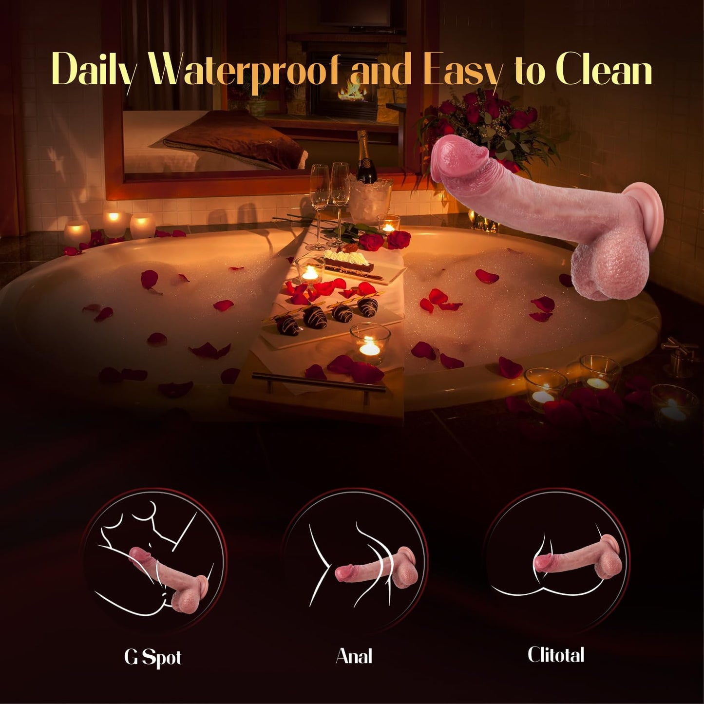 Mrgras Sex Toys Thrusting Dildo Vibrator, 3 Pulsation Thrusting & 5 Vibration Mode 8.5 Inch Realistic Dildo Penis for Clitoral G Spot Anal Stimulate Liquid Silicone Suction Cup Adult Sex Toys Advanced