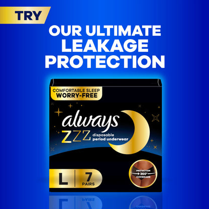 Always Ultra Thin Feminine Pads Without Wings for Women, Size 1, Regular Absorbency, Unscented, Up to 100% Leak-Free Protection, 44 Count x 3, 132 Count Total