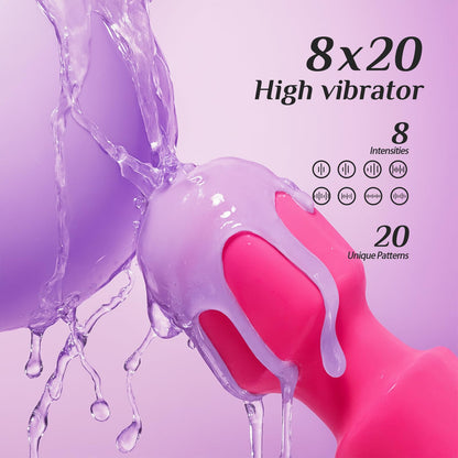 Vibrator Wand Vibrators | Sex Toys Vibrator Dildo for Women | Adult Toys with 20 Patterns & 8 Speeds, USB Rechargeable Vibrating Clitoral Stimulator Sex Toy | Gifts for Women (Rose)
