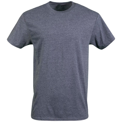 Gildan Men's Crew T-Shirts, Multipack, Style G1100, Navy/Heather Navy/Indigo Blue (5-Pack), Medium