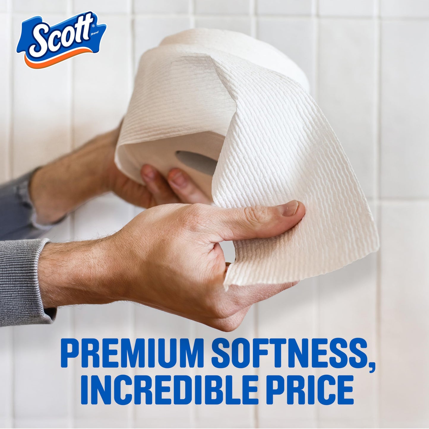 Scott ComfortPlus Toilet Paper, Durable Shipping Pack, 12 Triple Rolls, 231 Sheets per Roll, 1-Ply Toilet Tissue